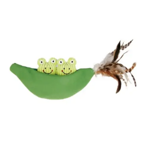 GiGwi GiGwi Cat Toy Catch & Scratch 3-in-1 Legume with Frog 7353 Cat Accessories