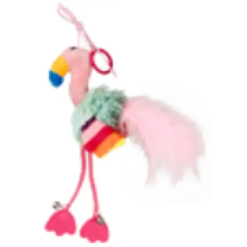 GiGwi GiGwi Cat Toy Finger Teaser with Catnip & Bell Flamingo 7471 Cat Accessories