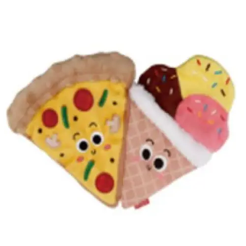 GiGwi GiGwi Dog Toy Foody Friendz with Squeaker Pizza & Ice Cream 6965 Dog Accessories