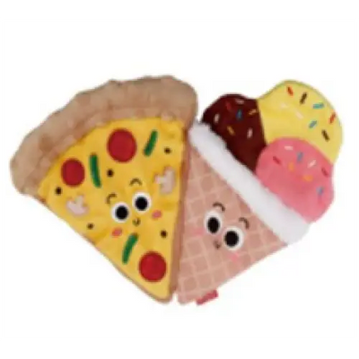 GiGwi GiGwi Dog Toy Foody Friendz with Squeaker Pizza & Ice Cream 6965 Dog Accessories