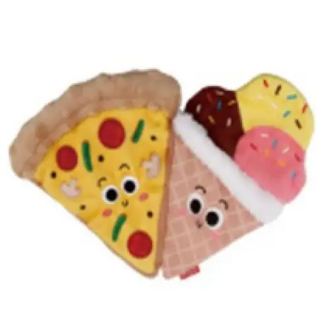 GiGwi GiGwi Dog Toy Foody Friendz with Squeaker Pizza & Ice Cream 6965 Dog Accessories