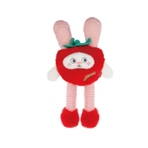 GiGwi GiGwi Dog Toy Plush Friendz Strawberry Rabbit Squeaker 6969 Dog Accessories