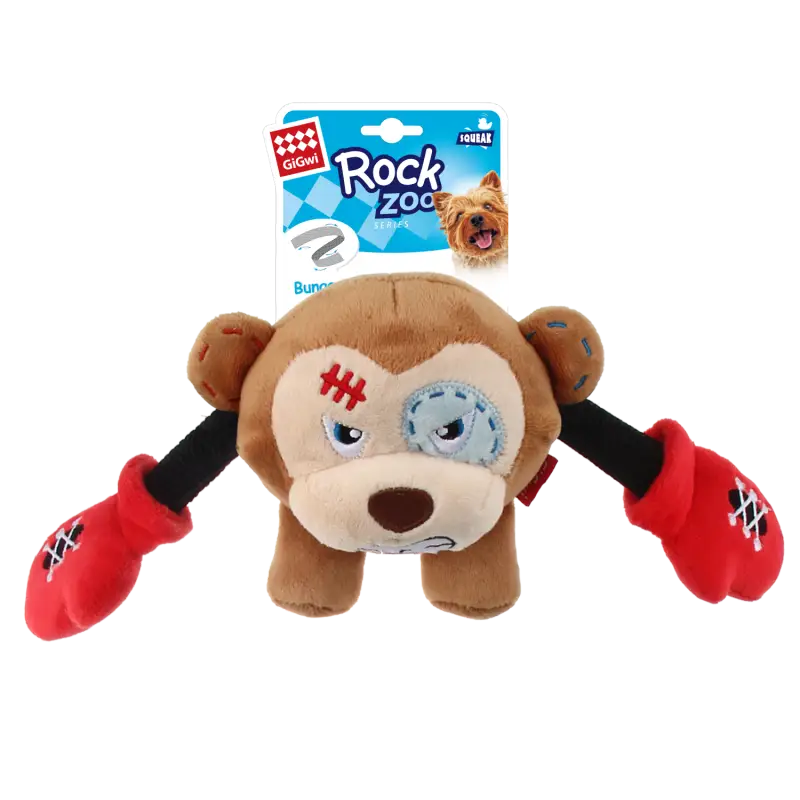 GiGwi GiGwi Dog Toy Rock Zoo Squeaker Monkey 6810 Dog Accessories