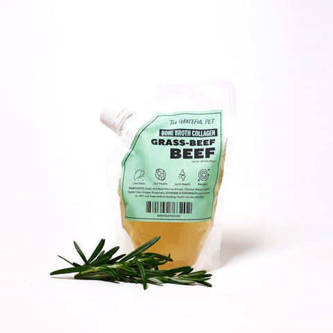 The Grateful Pet The Grateful Pet Beef Frozen Bone Broth Collagen for Dogs & Cats 240ml Dog Food & Treats