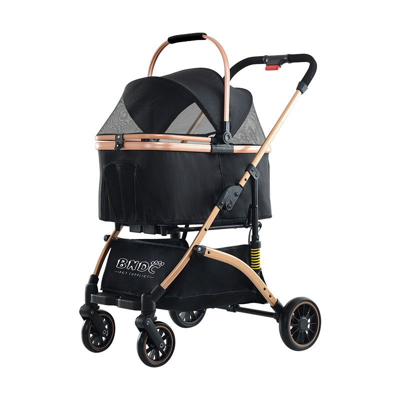 BNDC Pet Stroller 301 (Black) For Dogs & Cats
