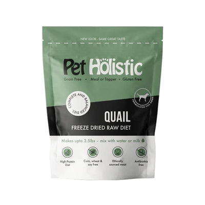 Pet Holistic [3 FOR $120] Pet Holistic Quail Freeze Dried Raw Dog Food 11.5oz Dog Food & Treats