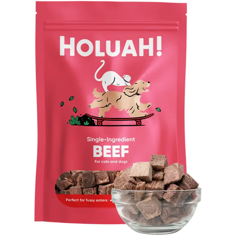 Holuah [30% OFF] (New Launch) Holuah! - Freeze Dried Beef Cats & Dogs Treats Dog Food & Treats