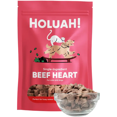 Holuah [30% OFF] (New Launch) Holuah! - Freeze Dried Beef Heart Cats & Dogs Treats Dog Food & Treats