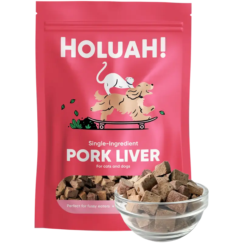 Holuah [30% OFF] (New Launch) Holuah! - Freeze Dried Pork Liver Cats & Dogs Treats Dog Food & Treats