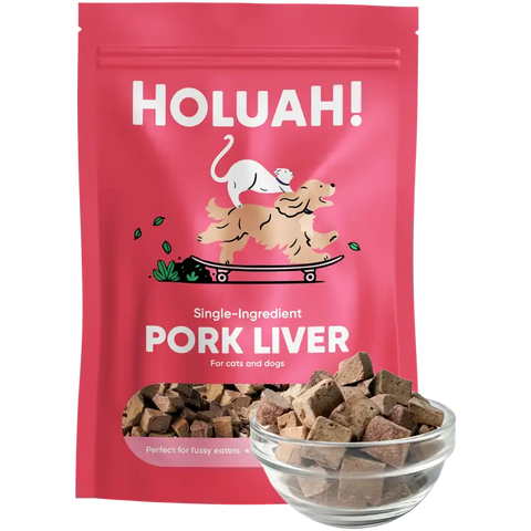 Holuah [30% OFF] (New Launch) Holuah! - Freeze Dried Pork Liver Cats & Dogs Treats Dog Food & Treats