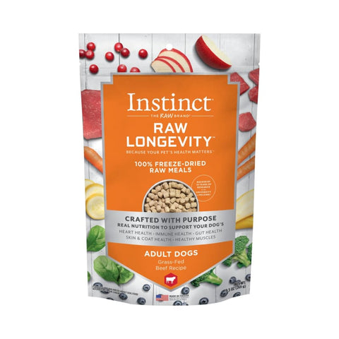 Instinct Instinct Raw Longevity Beef Freeze Dried Raw Dog Food 9.5oz Dog Food & Treats