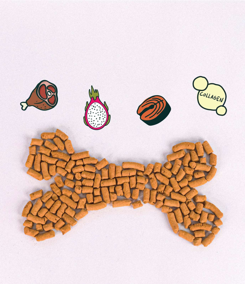 [10% OFF] Notti Joint Care Beef & Salmon Freeze-Dried Chunks 50g Treats For Dogs & Cats