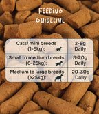 [10% OFF] Notti Joint Care Beef & Salmon Freeze-Dried Chunks 50g Treats For Dogs & Cats