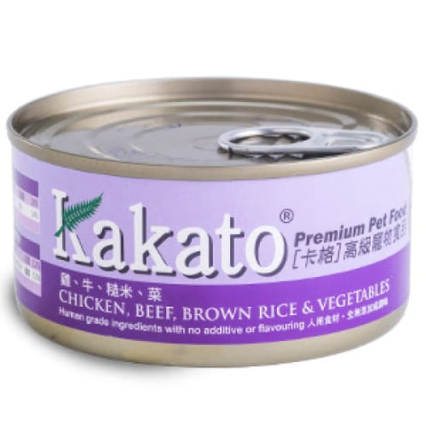 Kakato Kakato Chicken Beef Brown Rice & Vegetables Canned Dog & Cat Food (2 Sizes) Dog Food & Treats