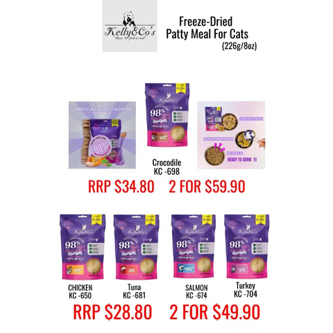 Kelly & Co’s Kelly & Co’s Patty Meal For Cats 226g/8oz Cat Food & Treats