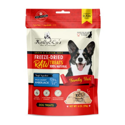 Kelly & Co’s Kelly & Co’s Family Pack Amberjack Freeze-Dried Raw Dog Treats 170g Dog Food & Treats