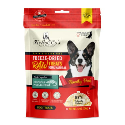 Kelly & Co’s Kelly & Co’s Family Pack Crocodile Freeze-Dried Raw Dog Treats 170g Dog Food & Treats