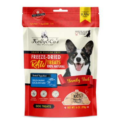 Kelly & Co’s Kelly & Co’s Family Pack Ocean Mix Freeze-Dried Raw Dog Treats 170g Dog Food & Treats