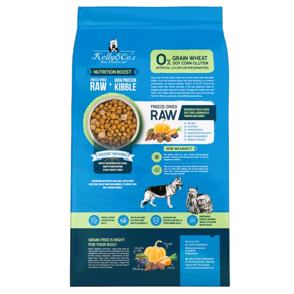 Kelly & Co’s Kelly & Co’s Freeze-Dried Raw Boost Salmon Kibbles Dry Dog Food 2.72kg Dog Food & Treats