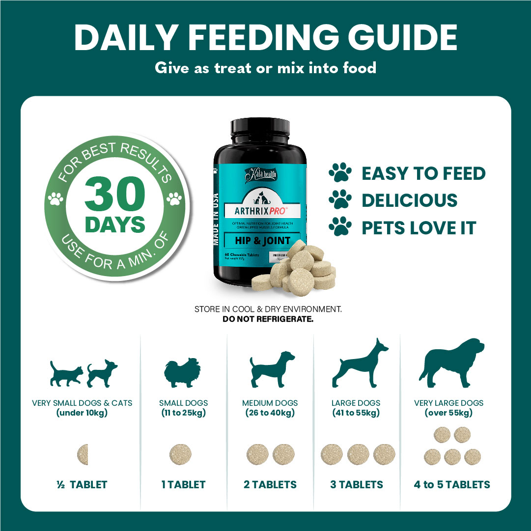 10% OFF Kala Health ARTHRIX PRO® 60 tablets For Dogs & Cats I Pet Supplement