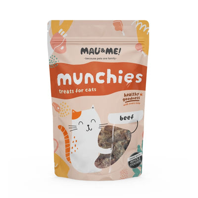 Mau&Me Mau&Me Beef Munchies Air Dried Cat Treats 60g Cat Food & Treats