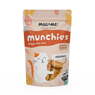 Mau&Me Mau&Me Chicken Munchies Air Dried Cat Treats 60g Cat Food & Treats
