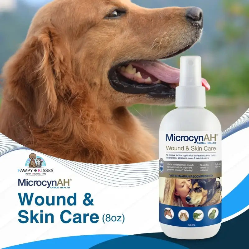 microcynAH 5% OFF [New Launch] MicrocynAH Wound and Skin Care for Pets in All Life Stages | Skin Spray Ear Wash Eye Wash Recovery Gel