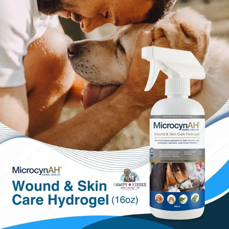 microcynAH 5% OFF [New Launch] MicrocynAH Wound and Skin Care for Pets in All Life Stages | Skin Spray Ear Wash Eye Wash Recovery Gel