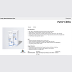 PetO' CERA Body Wash Moisture Plus 500ml for Dogs