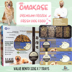 omakase OMAKASE Cooked Frozen Dog Food Value Bento 2.24kg (7 x 320g) 10 Flavours Available Dog Food & Treats