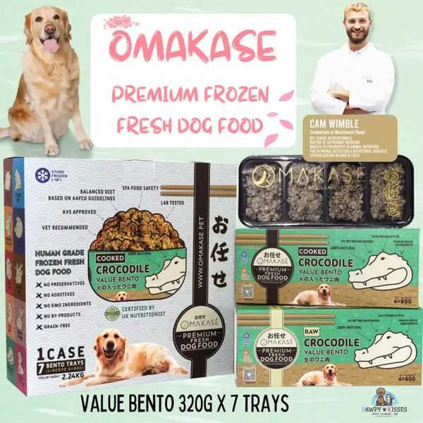 omakase OMAKASE RAW Frozen Dog Food Value Bento 2.24kg (7 x 320g) 10 Flavours Available Dog Food & Treats