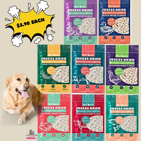 Pet Bites Pet Bites Freeze-Dried Rewards and Toppers 14g (8 Flavours) Dog Food & Treats
