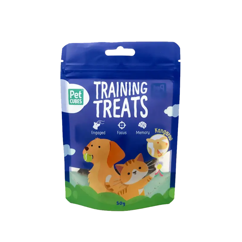 Pet Cubes (5% OFF)PetCubes Training Treats Gently Air Dried Treats For Dogs & Cats - Kangaroo 50g Dog Food & Treats