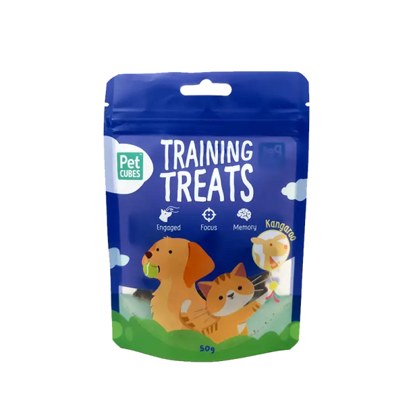 Pet Cubes (5% OFF)PetCubes Training Treats Gently Air Dried Treats For Dogs & Cats - Kangaroo 50g Dog Food & Treats