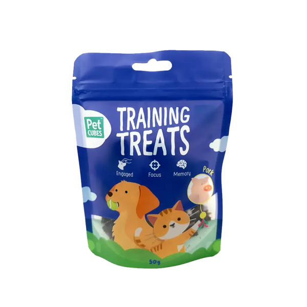 Pet Cubes (5% OFF)PetCubes Training Treats Gently Air Dried Treats For Dogs & Cats - Pork 50g Dog Food & Treats