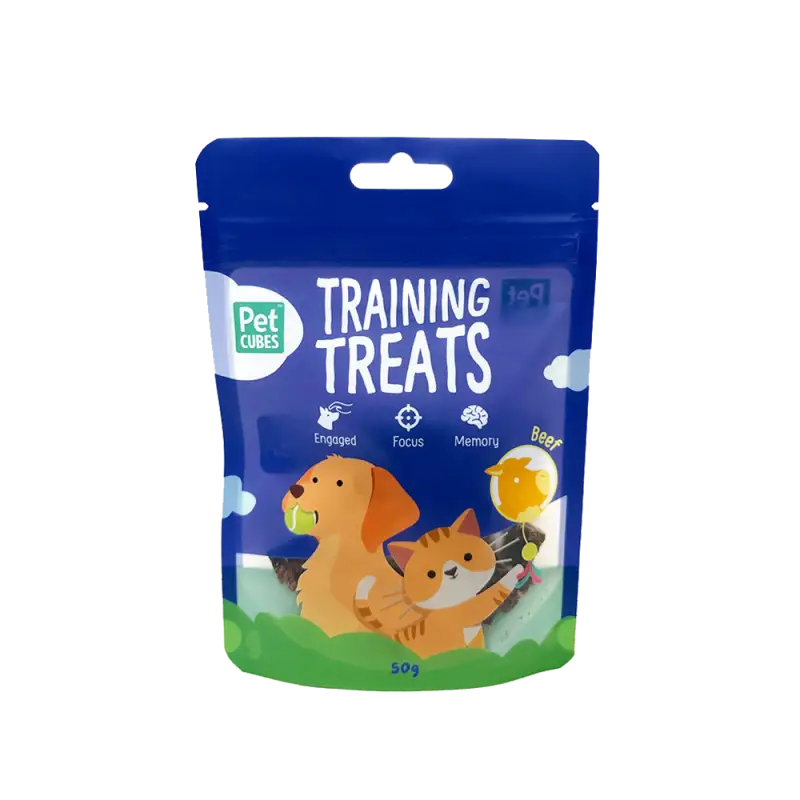 Pet Cubes (5% OFF) PetCubes Training Treats For Dogs & Cats - Beef 50g Dog Food & Treats