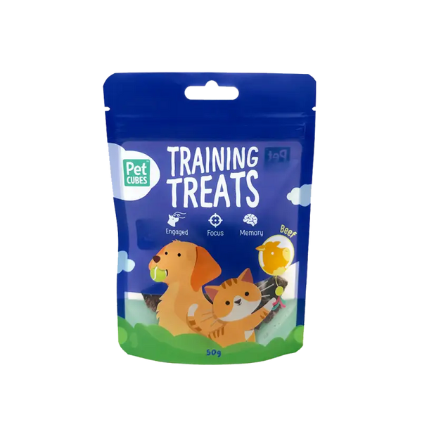Pet Cubes (5% OFF) PetCubes Training Treats For Dogs & Cats - Beef 50g Dog Food & Treats