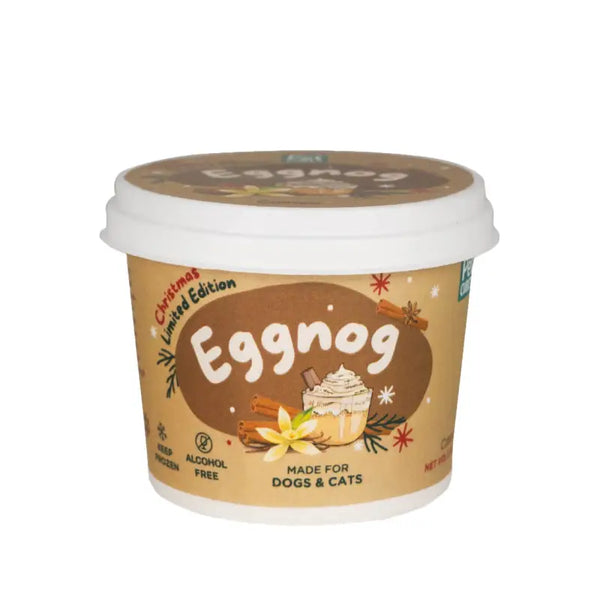 Pet Cubes Pet Cubes Ice Cream for Dogs & Cats - Festive Eggnog 3.5oz Dog Food & Treats