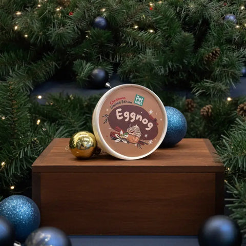 Pet Cubes Pet Cubes Ice Cream for Dogs & Cats - Festive Eggnog 3.5oz Dog Food & Treats