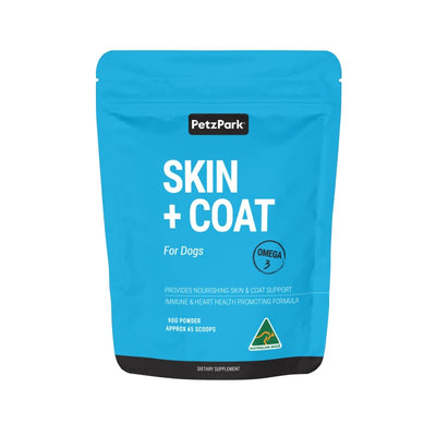PetzPark PetzPark Skin & Coat Powder Supplement for Dogs (2 Sizes) Dog Healthcare
