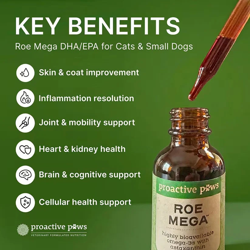 10% OFF Dr Karen Becker Proactive Paws - Roe Mega 30ml Pet Supplement For Cats