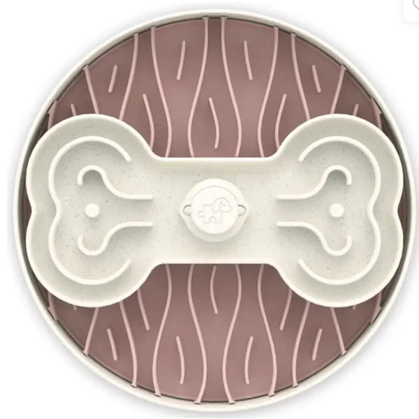 Puzzle Feeder Puzzle Feeder Interactive Dog Bowl (Broken Wave Green/Pink) Dog & Cat Accessories