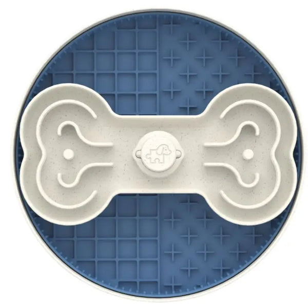 Puzzle Feeder [10% OFF] Puzzle Feeder Lick Interactive Dog Bowl (Yellow/Blue) Dog & Cat Accessories