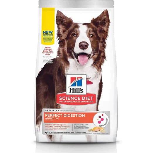 Science Diet [LIMITED-TIME $11 OFF] Science Diet Adult Perfect Digestion Dry Dog Food 3.5lbs Dog Food & Treats