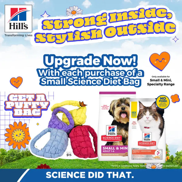 Science Diet Free Puffy Bag + 20% Off Science Diet Adult Perfect Digestion Dry Cat Food 3.5lbs Cat Food & Treats