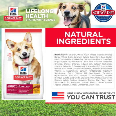 Science Diet $36 Buy 1 Get 1 2kg free Science Diet Adult Small Bites Chicken & Barley Recipe Dry Dog Food (2 Sizes) Dog Food & Treats