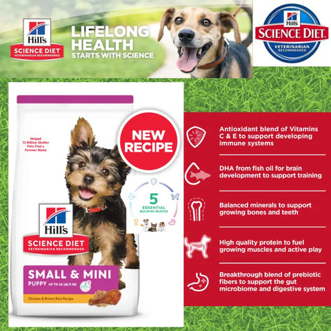 Science Diet 20% Off Hills Science Diet Puppy Small Mini Dry Dog Food 1.5kg Dog Food & Treats