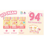 Singapaw 20% off Singapaw Freeze Dried Ice Cream Dessert Treats for Dogs and Cats Premium Rich Milk Lactose Free Contains Real Meat 48g Dog