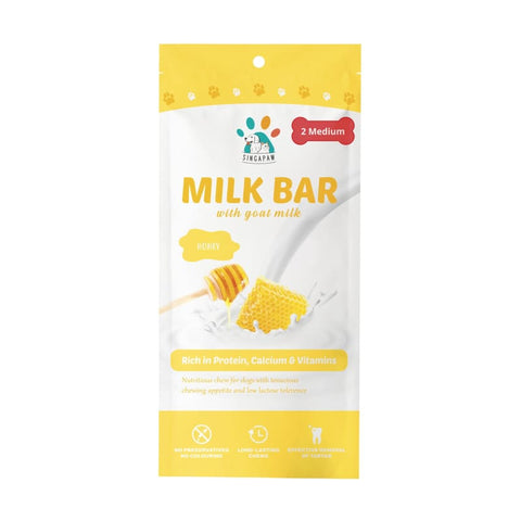Singapaw [BUY 2 FREE 1] Singapaw Milk Bar Honey Dog Chew (2 Sizes) Dog Food & Treats
