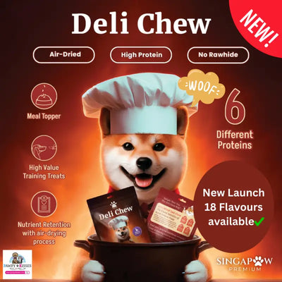 Singapaw Singapaw Deli Chew Air Dried High Protein Premium Assortment Jerky Dog Treats Chicken Beef Turkey Duck Salmon Cod Dog Food & Treats